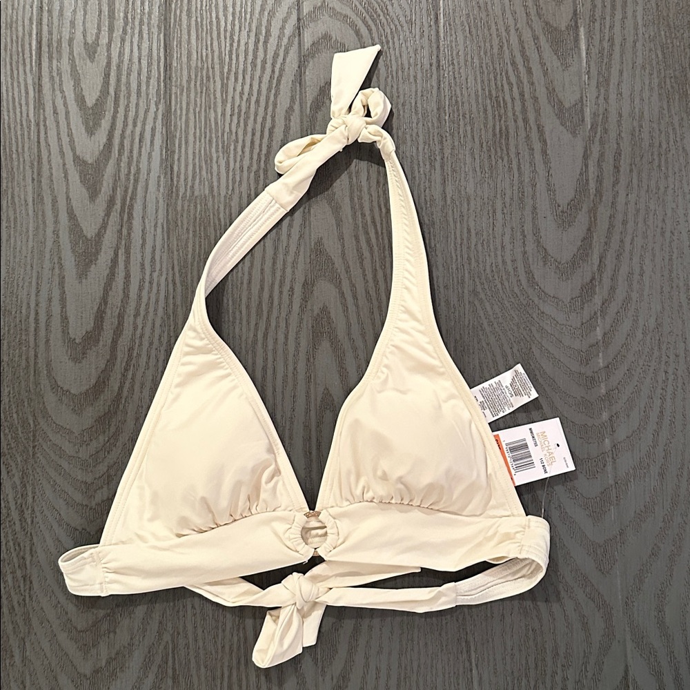 Cream Halter Bikini Set - Picture 4 of 10